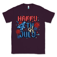Plum happy 4th of july Classic Tee - MaliasSmallBusiness