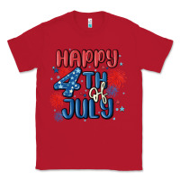 Red happy 4th of july Classic Tee - MaliasSmallBusiness