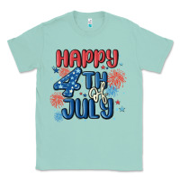 Seafoam happy 4th of july Classic Tee - MaliasSmallBusiness