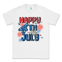 White happy 4th of july Classic Tee - MaliasSmallBusiness