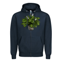 Navy Peace Lily Zipper Hoodie - LillyAllenDesigns