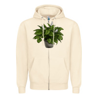 Sandshell Peace Lily Zipper Hoodie - LillyAllenDesigns