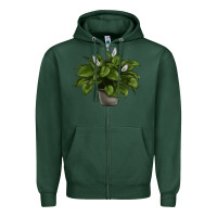 Sports Green Peace Lily Zipper Hoodie - LillyAllenDesigns