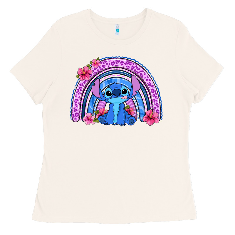 Stitch Rainbow Ladies Tee by Zillion Design Studio | Teevron