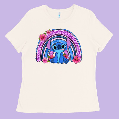Stitch Rainbow Ladies Tee Designed By Zillion Design Studio