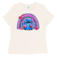 Bone stitch rainbow Ladies Tee - Zillion Design Studio