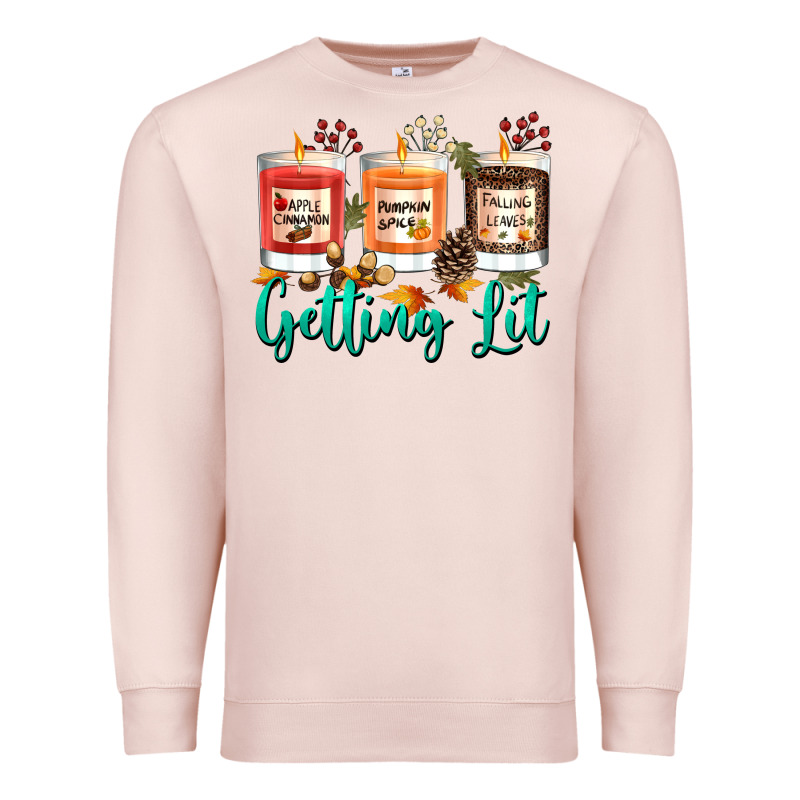 Candles With Fall Getting Lit Premium Sweatshirt by texasbilliewilder | Teevron