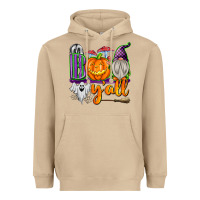Mushroom Boo Y'all Heavyweight Hoodie - texasbilliewilder