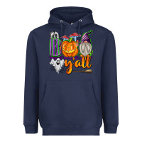 Navy Boo Y'all Heavyweight Hoodie - texasbilliewilder