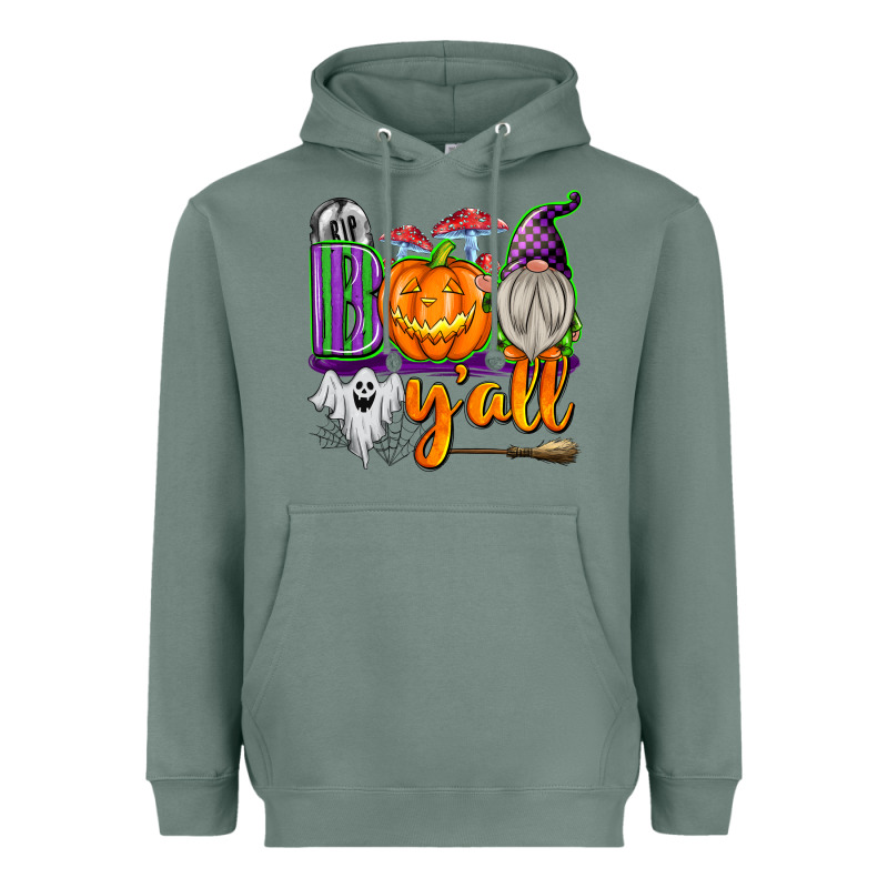 Boo Y'all Heavyweight Hoodie by texasbilliewilder | Teevron
