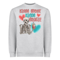 Heather Grey kinda broke kinda bougie Heavyweight Sweatshirt - MaliasSmallBusiness