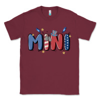 Burgundy 4th july mini Classic Tee - MaliasSmallBusiness