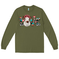 Army Green calf love Long Sleeve Tee - JahusDesignShop