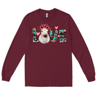 Burgundy calf love Long Sleeve Tee - JahusDesignShop