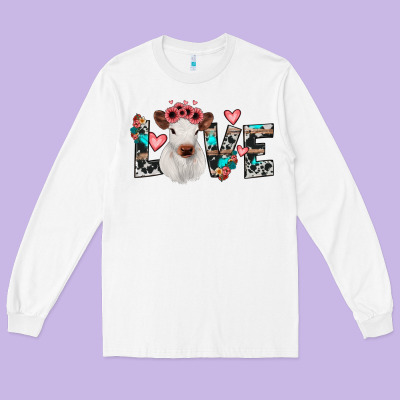 Calf Love Long Sleeve Tee Designed By Jahusdesignshop