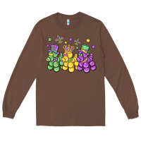 Chestnut mardi gras bead dogs Long Sleeve Tee - MaliasSmallBusiness