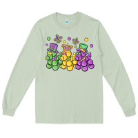 Matcha mardi gras bead dogs Long Sleeve Tee - MaliasSmallBusiness