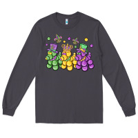 Smoke mardi gras bead dogs Long Sleeve Tee - MaliasSmallBusiness