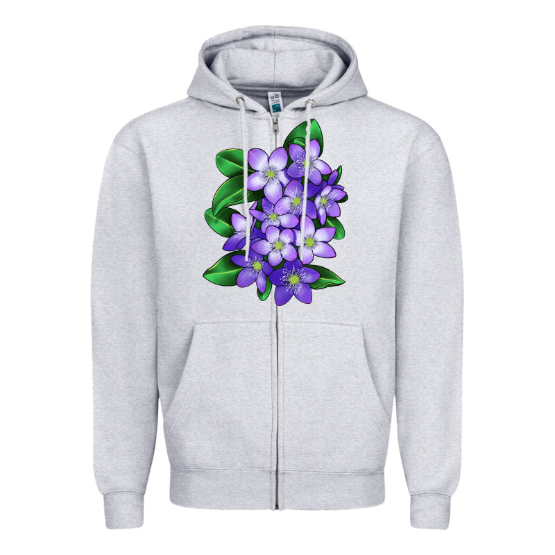 Mayflower Plant Illustrations Zipper Hoodie by LillyAllenDesigns | Teevron