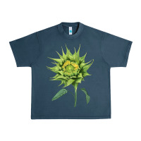 Midnight Navy sun fill green green sunflower Urban Heavy Tee - LillyAllenDesigns