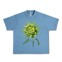 Pebble Blue sun fill green green sunflower Urban Heavy Tee - LillyAllenDesigns