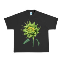 Pigment Black sun fill green green sunflower Urban Heavy Tee - LillyAllenDesigns