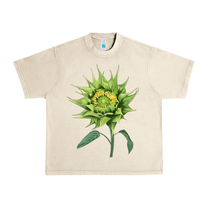 Sun Fill Green Green Sunflower Urban Heavy Tee by LillyAllenDesigns | Teevron