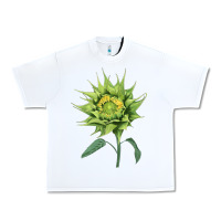 White sun fill green green sunflower Urban Heavy Tee - LillyAllenDesigns