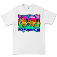 White lgbtq gender gay symbol Premium Tee - HRA Design Shop