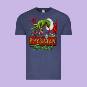 Christmas Character Hand Physician Assistant Vintage Tee Designed By Nancycooperartshop