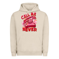 Pigment French Oak Call me never Urban Hoodie - FaDigitalArtStudio