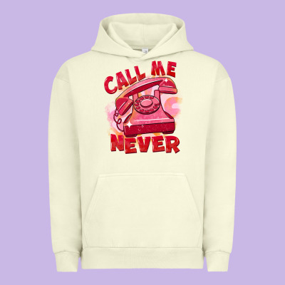 Call Me Never Urban Hoodie Designed By Fadigitalartstudio