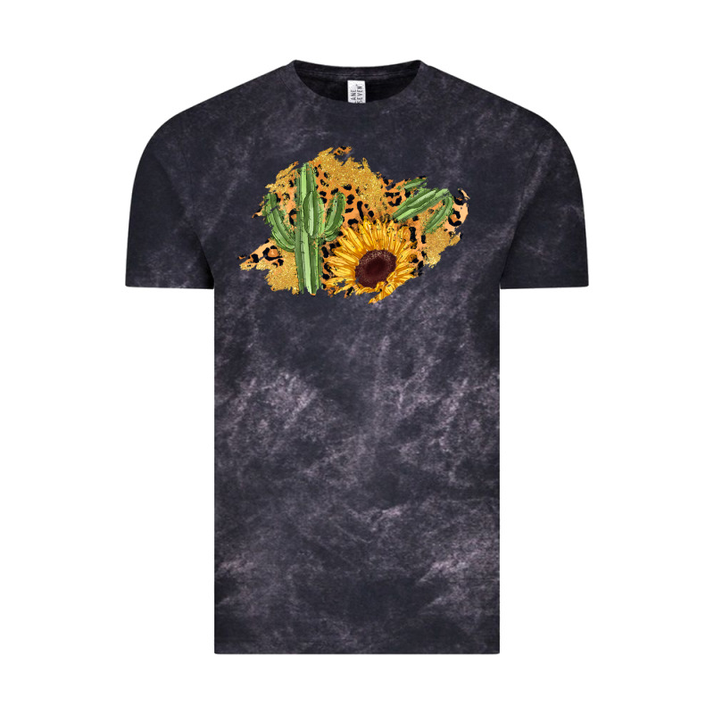 Cactus Leopard Sunflower Glitter  Patch Vintage Tee by AdoDesignShop | Teevron