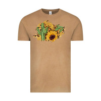 Vintage Camel cactus leopard sunflower glitter  patch Vintage Tee - AdoDesignShop