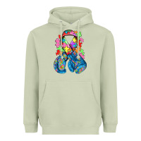 Matcha autism awareness with boxing gloves Heavyweight Hoodie - NancyCooperArtShop