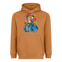 Meerkat autism awareness with boxing gloves Heavyweight Hoodie - NancyCooperArtShop