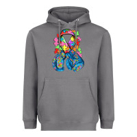 Storm autism awareness with boxing gloves Heavyweight Hoodie - NancyCooperArtShop