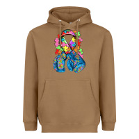 Toasted Coconut autism awareness with boxing gloves Heavyweight Hoodie - NancyCooperArtShop