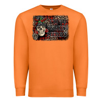 Carrot I'm so freaking merry skeleton messy bun Premium Sweatshirt - NancyCooperArtShop