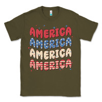 Army Green america Classic Tee - MaliasSmallBusiness