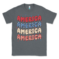 Charcoal Heather america Classic Tee - MaliasSmallBusiness