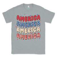 Heather Grey america Classic Tee - MaliasSmallBusiness