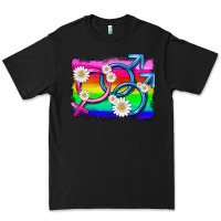 Black lgbtq gender bisexuality symbol Premium Tee - HRA Design Shop