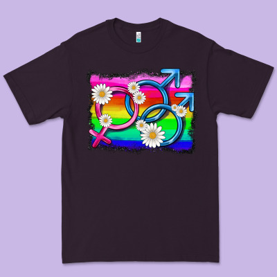 Lgbtq Gender Bisexuality Symbol Premium Tee Designed By Hra Design Shop