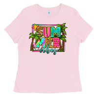 Bubblegum Pink summer vibes Ladies Tee - Zillion Design Studio
