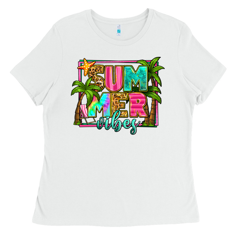 Summer Vibes Ladies Tee by Zillion Design Studio | Teevron