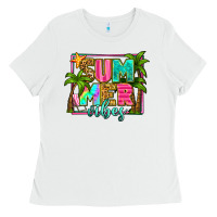 White summer vibes Ladies Tee - Zillion Design Studio