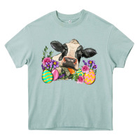 Arona Happy Easter Cow Easter Day Heavy Core Tee - Neo Western