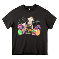 Happy Easter Cow Easter Day Heavy Core Tee | Teevron