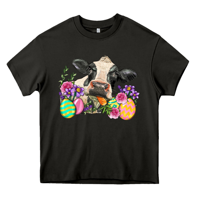 Happy Easter Cow Easter Day Heavy Core Tee by Neo Western | Teevron